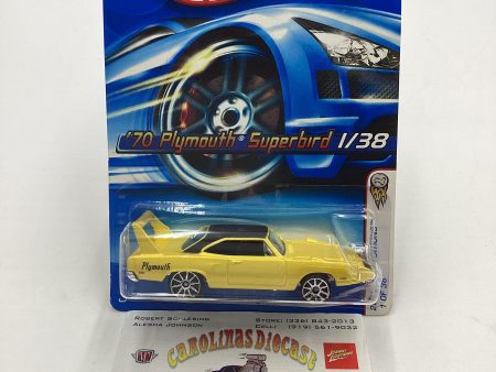 2006 Hot Wheels First Editions #001 70 Plymouth Superbird yellow 39C on Sale