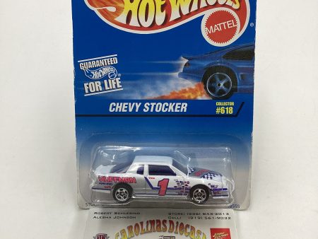 1996 Hot Wheels #618 Chevy Stocker White Huffman stocker 4B Online now