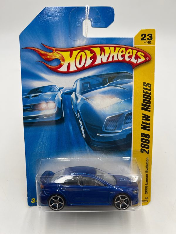 2008 Hot Wheels New Models #23 2008 Lancer Evolution Blue 92D Supply