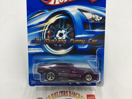 2005 Hot Wheels #182 71 Mustang Funny Car Purple 25A Supply