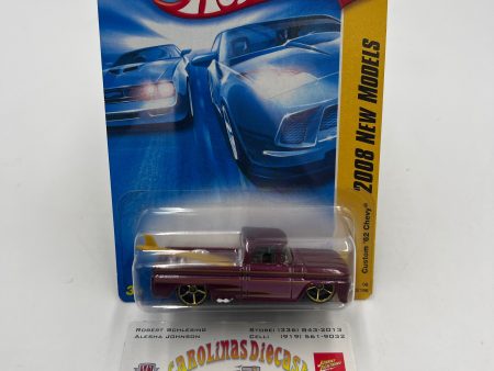 2008 Hot Wheels New Models #13 Custom 62 Chevy Purple 18C For Sale