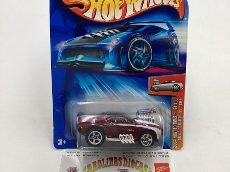 2004 Hot Wheels First Editions #071 Tooned Camaro Z28 1969 Maroon 12F For Cheap