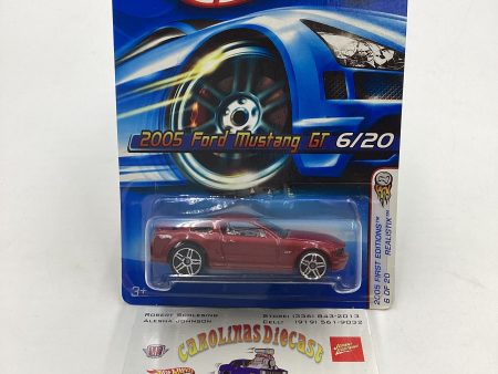 2005 Hot Wheels First Editions #006 Ford Mustang GT Red 22C Online Hot Sale