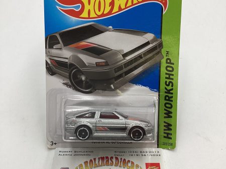 2014 Hot wheels Workshop #222 Toyota AE86 Corolla Silver 94D Hot on Sale