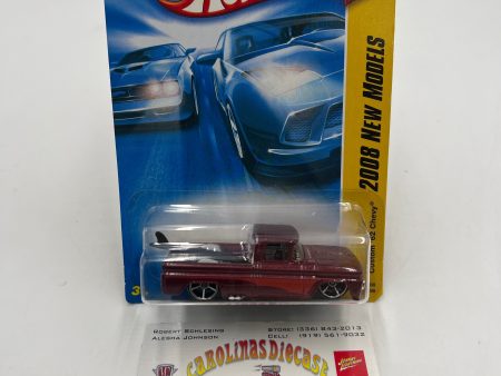 2008 Hot Wheels New Models #13 Custom 62 Chevy Dark Red 17A Hot on Sale