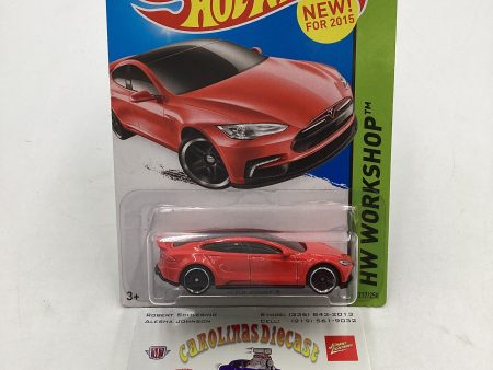 2015 Hot Wheels #217 Tesla Model S 50A Fashion