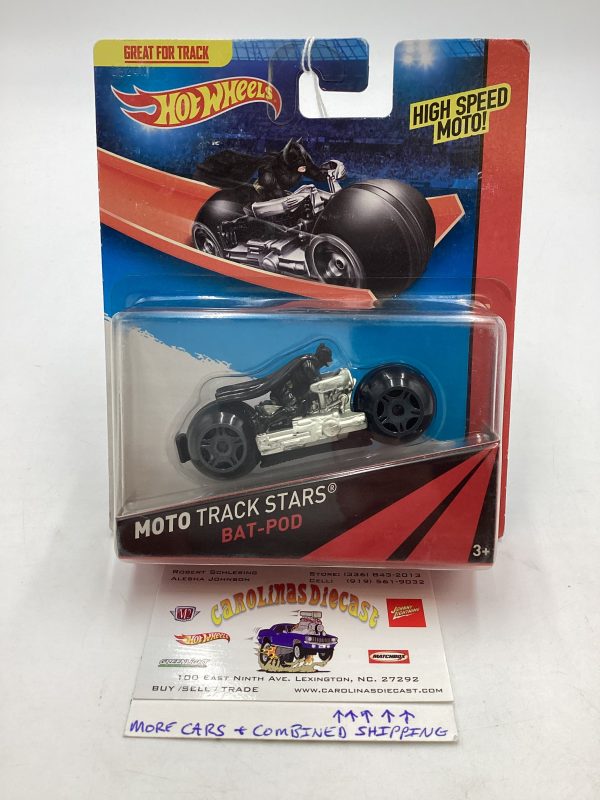 Hot wheels Moto Track Stars Bat-Pod Rare Online now