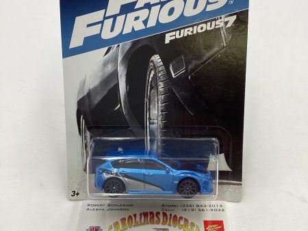 2016 Hot Wheels Fast & Furious 7 #8 Subaru WRX STI 72D For Discount