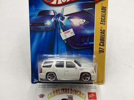 2007 Hot Wheels First Editions #34 Cadillac Escalade White 5 Dot 57B For Cheap