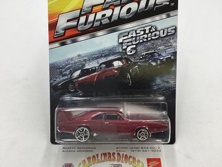 2014 Hot Wheels Fast & Furious 6 #1 69 Dodge Charger Daytona 69E Hot on Sale