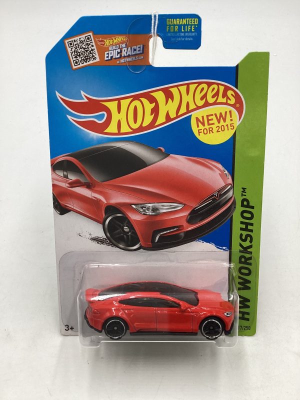 2015 Hot Wheels #217 Tesla Model S 50A Fashion