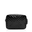 Saint Laurent Matelasse Patent Leather Monogram Lou Camera Bag 23056 For Sale