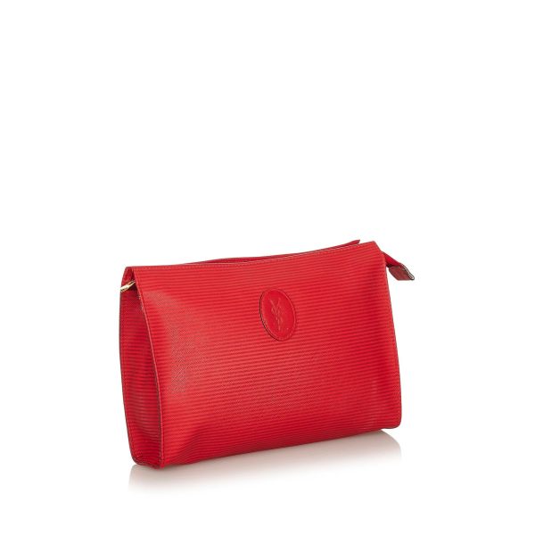 Saint Laurent Canvas Clutch Bag (SHG-36186 on Sale