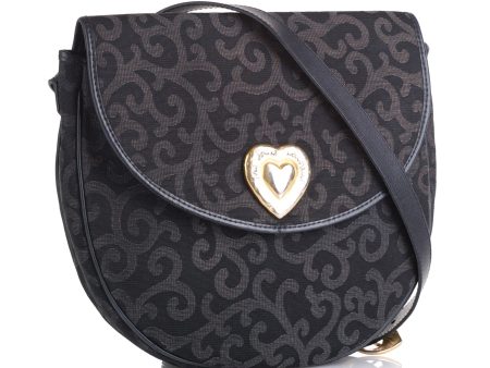 Saint Laurent Vintage Canvas Heart Crossbody (SHG-36183 Cheap