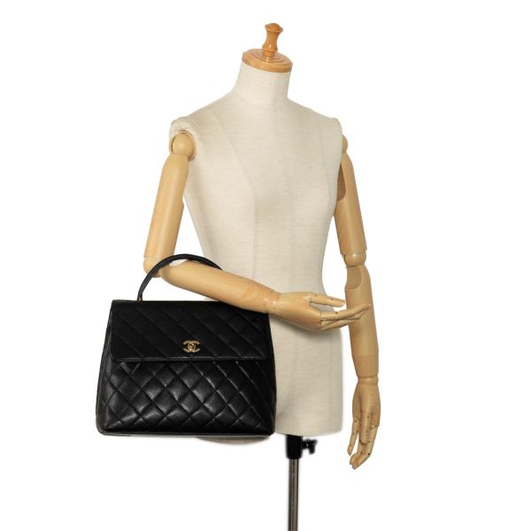 Chanel Caviar Kelly Top Handle Handbag (RFopJM) For Sale