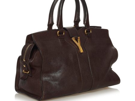 Saint Laurent Cabas Chyc Ligne Leather Satchel (SHG-35799 Online Hot Sale