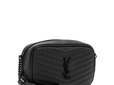 Saint Laurent Matelasse Grain de Poudre Monogram Lou Mini Camera Bag 23500 Online