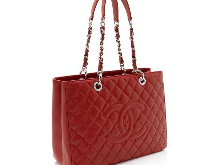 Chanel Caviar Leather Grand Shopping Tote (pUyEza) Discount