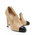 Chanel Lambskin CC Cap Toe Pumps - Size 7.5   37.5 (9StWx2) Cheap