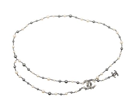 Chanel Pearl Bead CC Chain Belt - Size 44   110 (S2el0u) on Sale