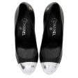 Chanel Calfskin CC Metallic Cap Toe Platform Pumps - Size 8   38 (v5Mlv1) For Cheap