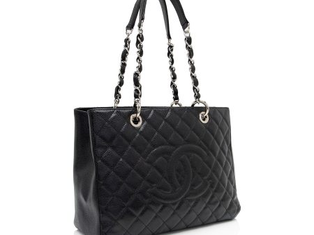 Chanel Caviar Leather Grand Shopping Tote (6g7uPR) For Sale