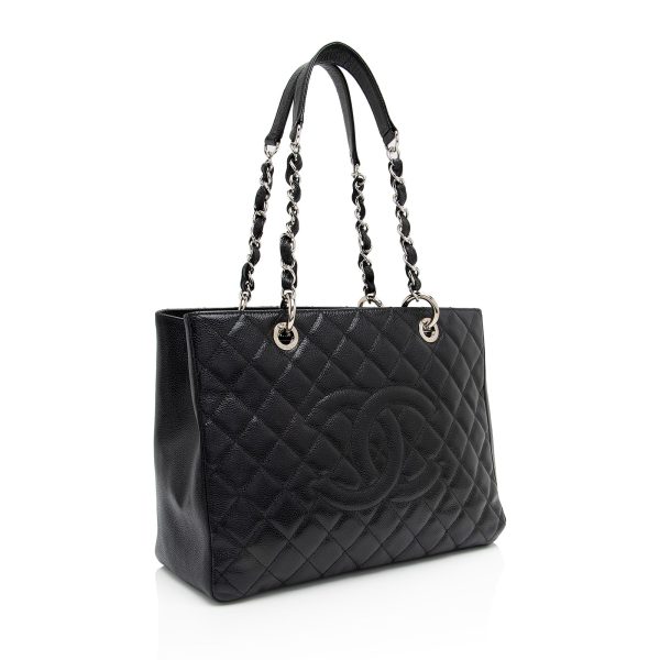 Chanel Caviar Leather Grand Shopping Tote (6g7uPR) For Sale