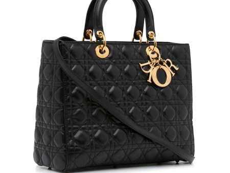 Dior Large Cannage Lambskin Lady Dior (U6Y2QF) Sale