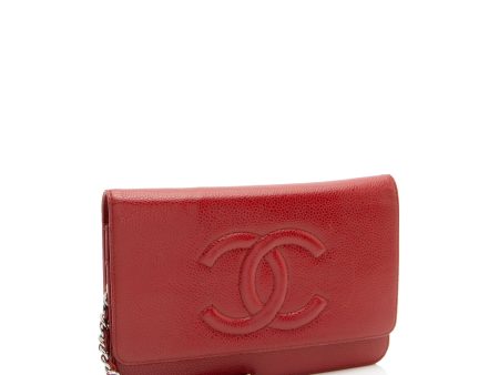 Chanel Caviar Leather Timeless CC Wallet on Chain (HMJvRT) Online