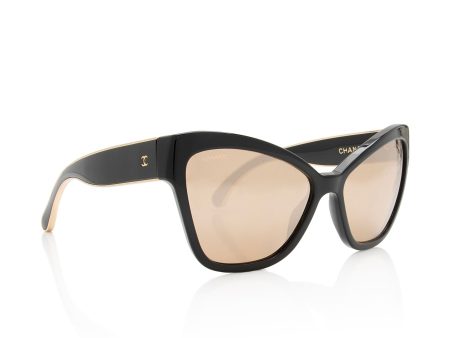 Chanel CC Cat Eye Sunglasses (Vpy0FM) Online Sale