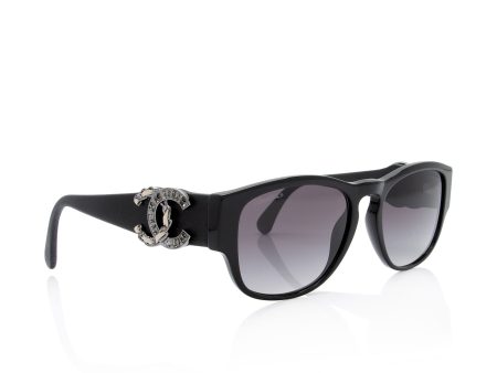 Chanel Lambskin Crystal CC Sunglasses (h3VgE4) Online Sale