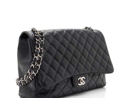 Chanel Caviar Leather Classic Maxi Single Flap Bag (tdUQSa) Online