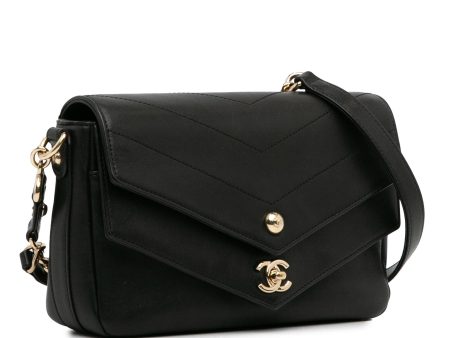 Chanel Calfskin Elaphe Double Chevron Flap (L3u8Dw) For Cheap