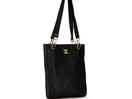 Chanel Calfskin CC Wild Sitch Chain Tote (3bUSXo) Fashion