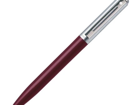 Sheaffer Sentinel Ball Pen - Burgundy & Brushed Chrome Online Sale