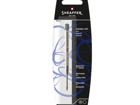 Sheaffer Ball Pen Refill  T  Style - Black - Medium Fashion