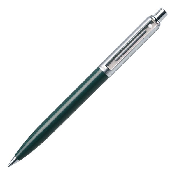 Sheaffer Sentinel Ball Pen - Green & Brushed Chrome on Sale