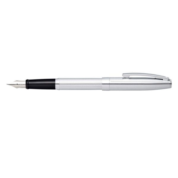 Sheaffer Sagaris Fountain Pen, Chrome - Steel Nib Hot on Sale