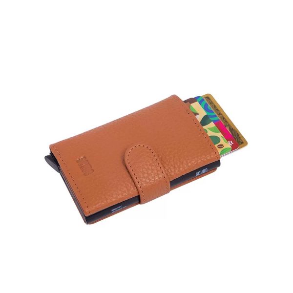 Scudo Vivid Slim Wallet - Camel Online Hot Sale