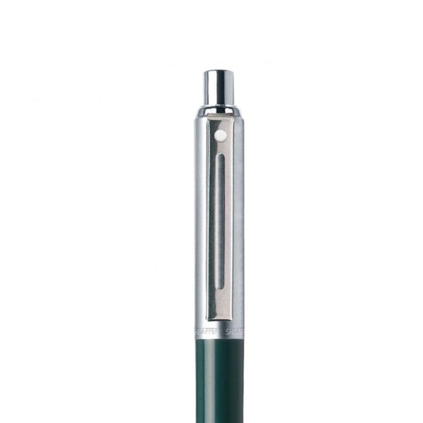 Sheaffer Sentinel Ball Pen - Green & Brushed Chrome on Sale